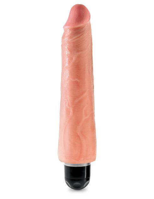 King Cock 9 in. Vibrating Stiffy White Flesh